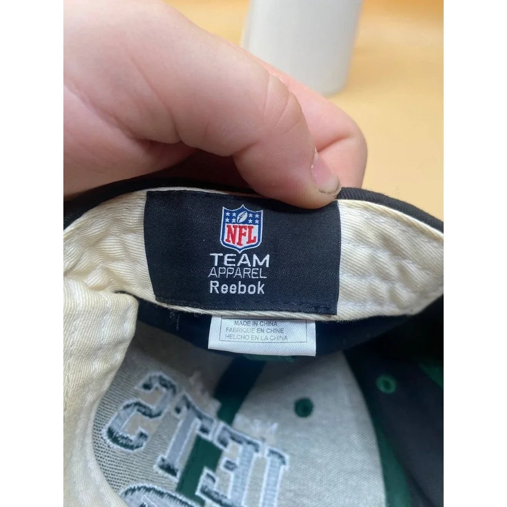 VTG New York Jets Snapback Cap Hat NFL Team Apparel Reebok Adjustable OS